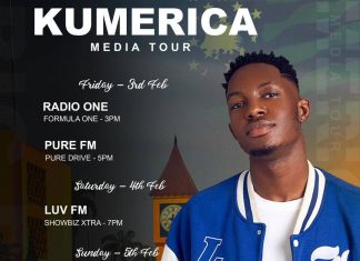 Big Dib Will Passing Through Radio One 106.7FM today for his Kumasi Radio Tour