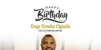 Emeka Oguchi, CEO, Pointek Technologies Celebrate Birthday